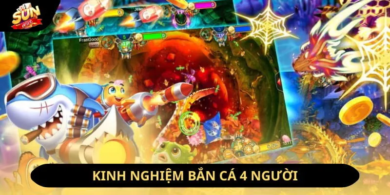 Kinh nghiệm săn cá 4 người hiệu quả