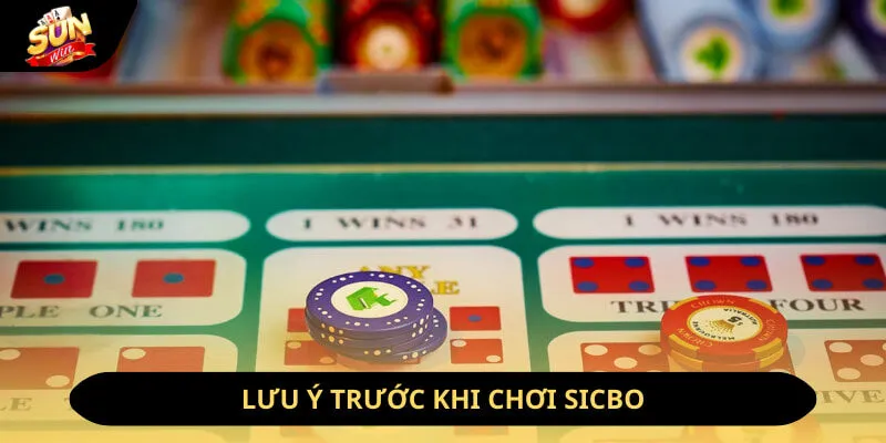 Lưu ý trước khi chơi sicbo