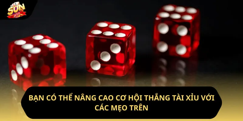 Bạn có thể nâng cao cơ hội thắng tài xỉu với các mẹo trên