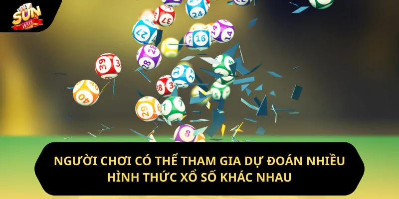 Người chơi có thể tham gia dự đoán nhiều hình thức xổ số khác nhau